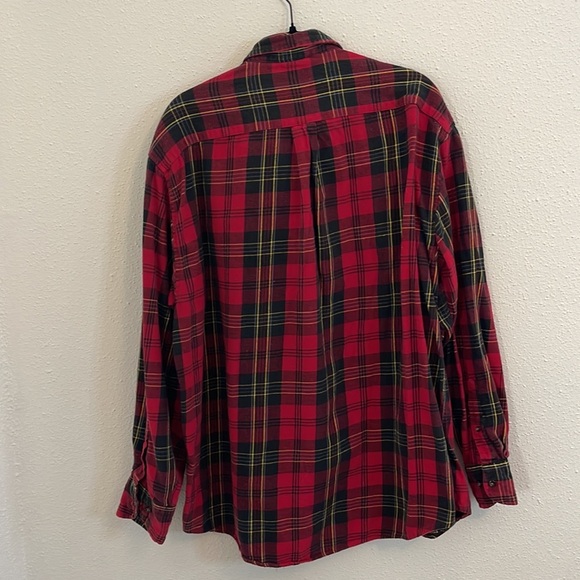 Windham Pointe Red Long Sleeve Plaid Flannel 100% Cotton Size XL - Picture 4 of 5